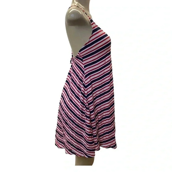 Roxy Striped Swimsuit Cover Dress Size Medium New With Tags - Picture 2 of 6